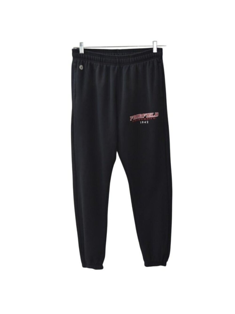 Fairfield University Sweatpants Mens M Black Fall Rush Joggers Loungewear